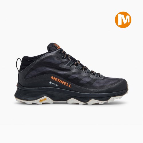 Pánské Trekové Boty Merrell Moab Speed Mid GORE-TEX Černé (CZ. SXIAU)